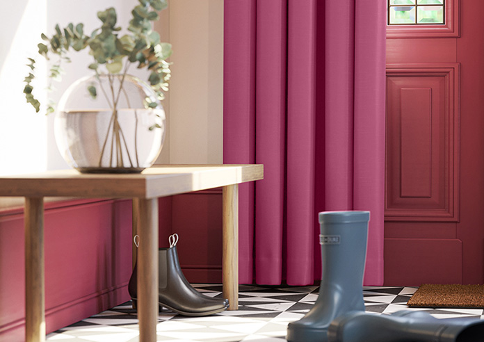 Kyoto Faux Silk, Pink Rouge - Made to Measure Curtains - Image 5